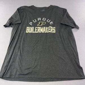 Purdue Boilermakers T-Shirt Mens XL Gray Excellent NCAA Graphic Tee
